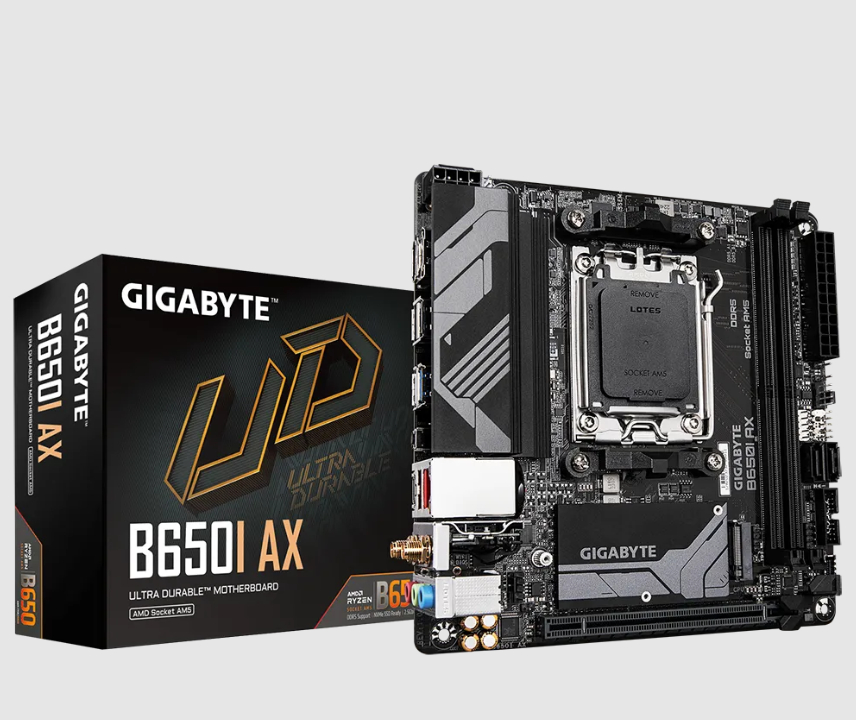  B650 mini-ITX Motherboard: AM5 Socket For AMD Ryzen 7000 Series Processors<BR>2x DDR5, 2x SATA 6Gb/s, PCIe 4.0, 1x M.2 Gen4, USB 3.2, 2.5GbE LAN, Wi-Fi 6E + Bluetooth, Realtek 7.1 Audio, HDMI/DP  